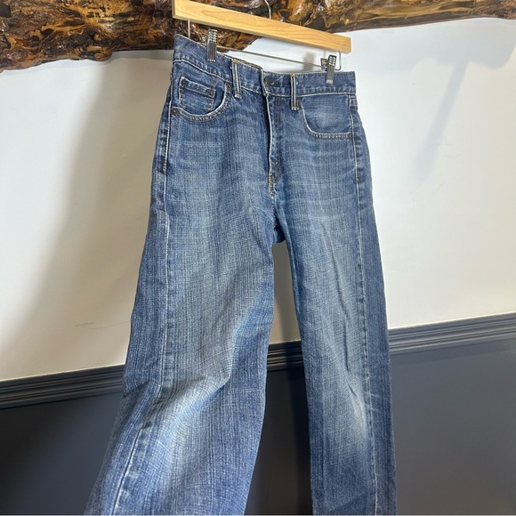 Levi's 505 Straight Leg Mid Rise Medium Wash Jeans 30W 32L - Picture 4 of 16